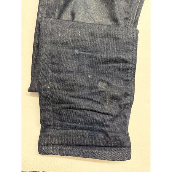 NUDIE Jeans GRIM TIM Men's Jeans W32 L34 Slim Fit Tapered Organic Dry Navy Dips - Picture 3 of 16